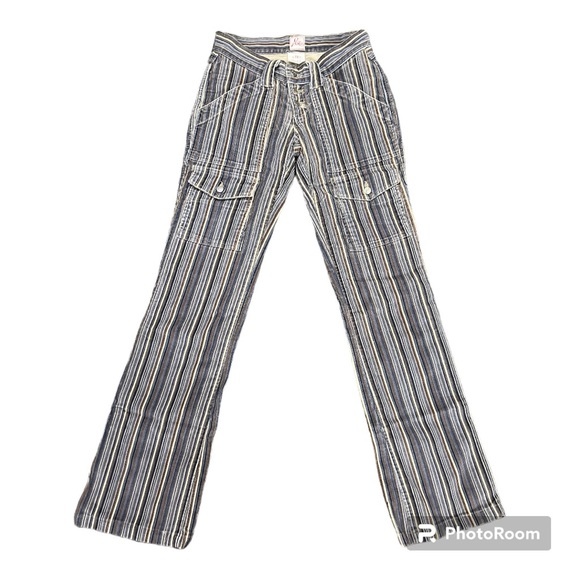 Joie - Corduroy striped pants with button pockets - 24 - Vintage - Picture 12 of 16
